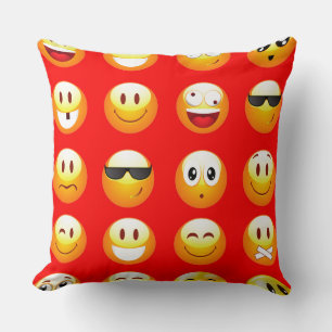 Cojín Decorativo emojis rojas