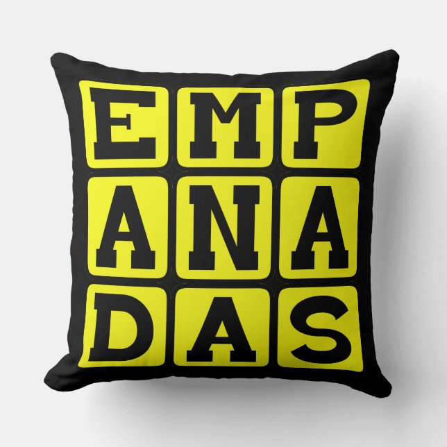 Cojín Decorativo Empanadas, Comida Mexicana (Anverso)