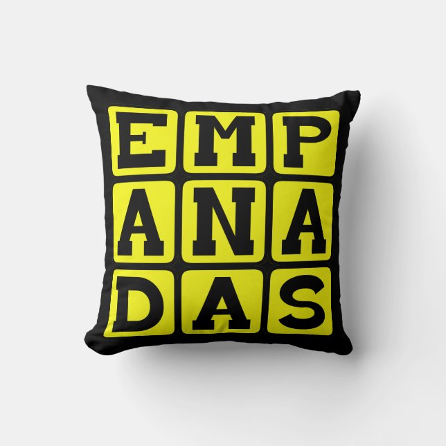 Cojín Decorativo Empanadas, comida mexicana (Anverso)
