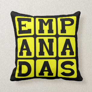 Cojín Decorativo Empanadas, comida mexicana