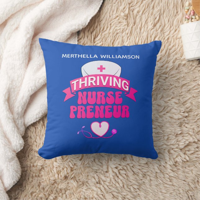 Cojín Decorativo Empresario de enfermería de NURSEPRENEUR personali (Manta)
