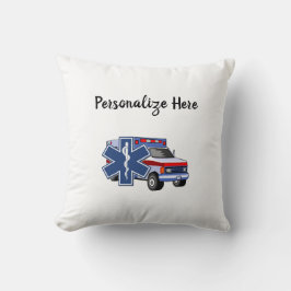 Cojín Decorativo EMS EMT Ambulancia paramédica