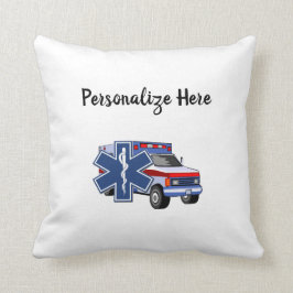 Cojín Decorativo EMS EMT Ambulancia paramédica