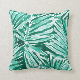 Cojín Decorativo EN acuarela tropical de la palma de VACAY