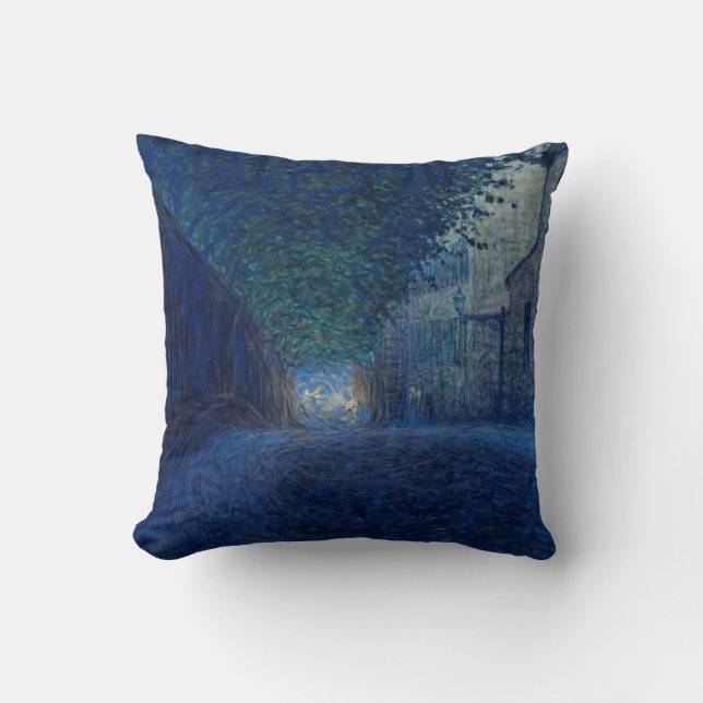 Cojín Decorativo En Dusk (Paisaje nocturno) (Escena nocturna) (Anverso)