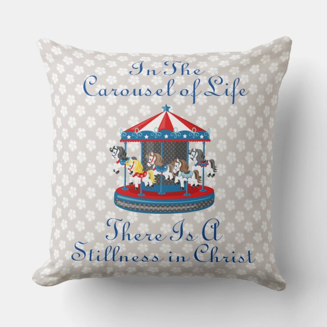 Cojín Decorativo En el carrusel de la vida Pillow estilo pekinés (Anverso)