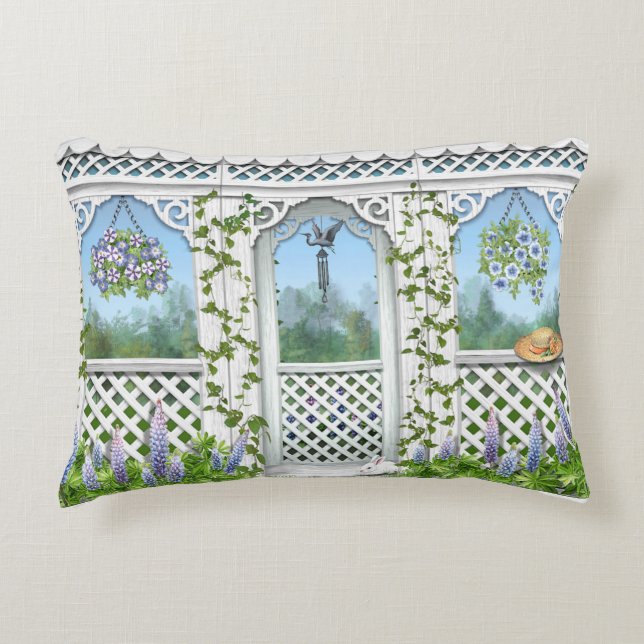Cojín Decorativo En el Gazebo (Anverso)