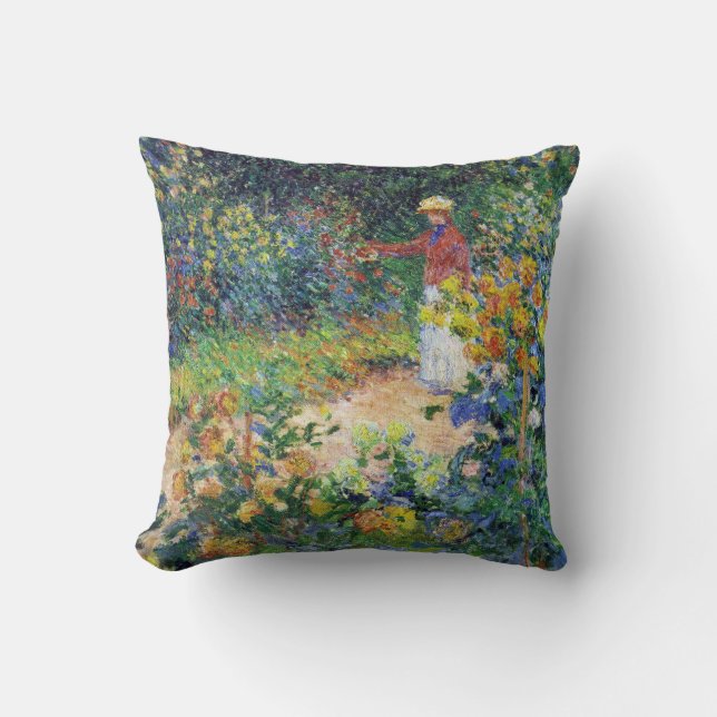 Cojín Decorativo En el jardín de Claude Monet (Anverso)
