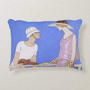 Cojín Decorativo En el polo, 1920-29 (impresión del pochoir)