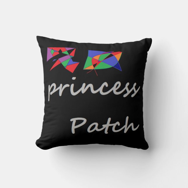 Cojín Decorativo En honor a un querido gato Princesa Patch (Anverso)