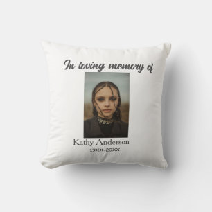 Cojín Decorativo En la memoria amorosa de add name memorial keepsak