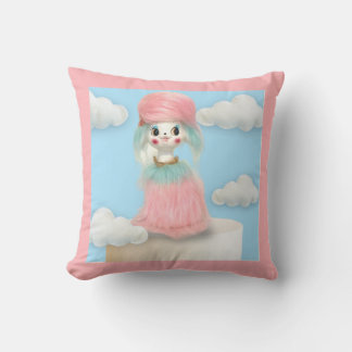 Cojín Decorativo En la nube 9 Vintage Pillow de caniche rosa de med