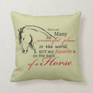 Cojín Decorativo En la parte trasera de un caballo