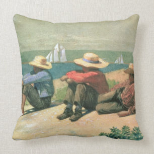 Cojín Decorativo En la playa, 1875 (w/c)