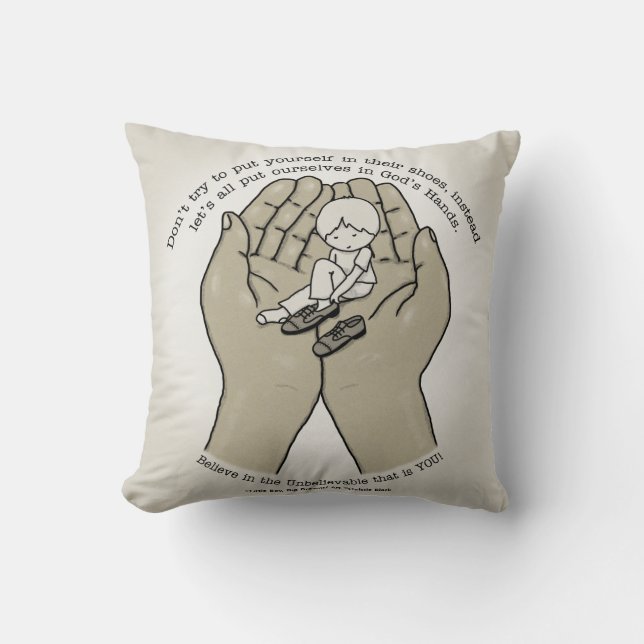 Cojín Decorativo En manos de Dios (Anverso)