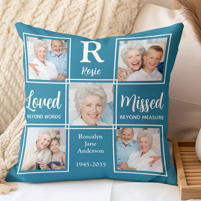 Cojín Decorativo En memoria amorosa Foto Keepsake (Subido por el creador)