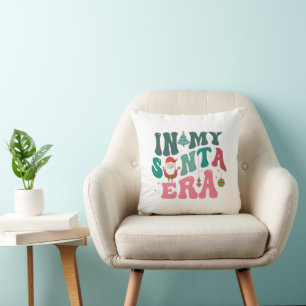 Cojín Decorativo En mi era de Santa - Navidades retro