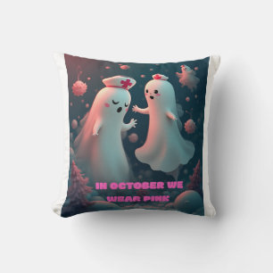 Cojín Decorativo En Octubre Nosotros Vestimos Enfermera Fantasma Ha