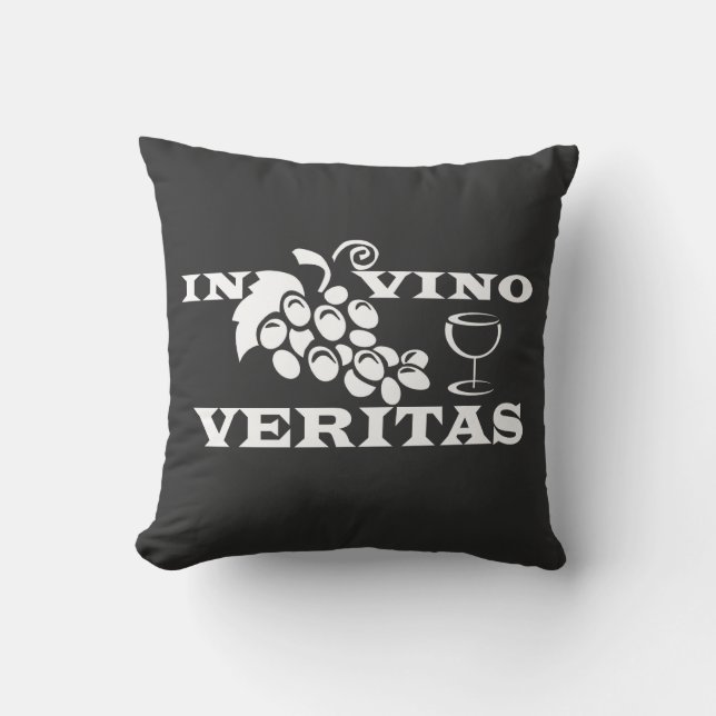 Cojín Decorativo En vino veritas (Anverso)