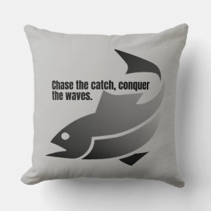 Cojín Decorativo Encadenar la captura, conquistar las olas.