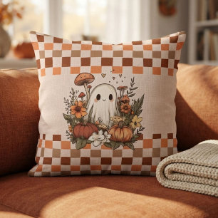 Cojín Decorativo Encantador fantasma Cottagecore de otoño en tabler