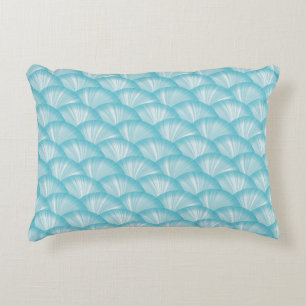 Cojín Decorativo Encantador Patrón Azul Elegante