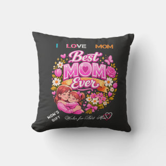 Cojín Decorativo Encantadora diseño estético rosa original de Mamá