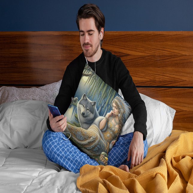 Cojín Decorativo Encantamiento de la luna en el bosque místico (Subido por el creador)