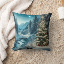 Cojín Decorativo Encanto de festividad intemporal: Vieja tarjeta na