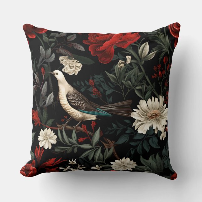 Cojín Decorativo Encanto de vacaciones nocturnas Botánico (Anverso)