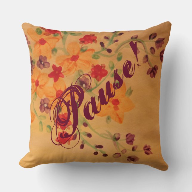 Cojín Decorativo Encanto Rústico - Pilar floral (Anverso)