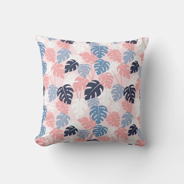 Cojín Decorativo Encanto tropical de Monstera (Anverso)
