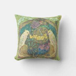 Cojín Decorativo Enchanted Bird & Flower Clock Cushion - Delightful