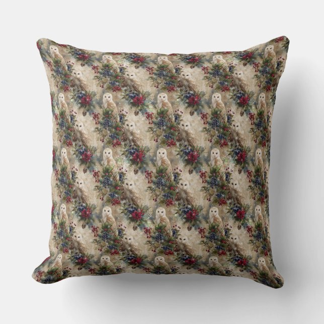 Cojín Decorativo Enchanting Floral Owl (Anverso)