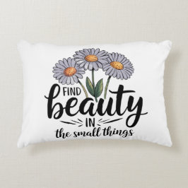 Cojín Decorativo Encontrar belleza en las cosas pequeñas