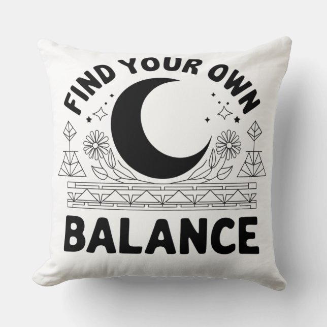 Cojín Decorativo Encuentra tu propio balance (Anverso)