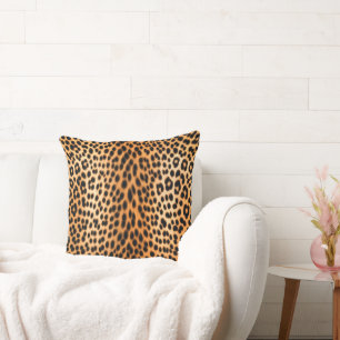 Cojín Decorativo Energía de Leopardo Salvaje – Moda Audaz de Estamp