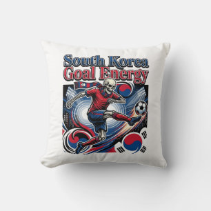 Cojín Decorativo Energía de meta de Corea del Sur Esqueleto Delante