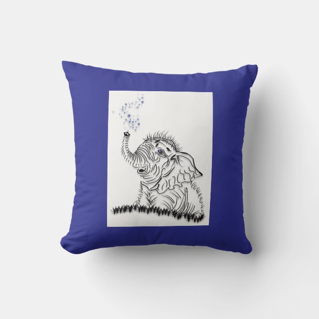 Cojín Decorativo Energía elefante (Anverso)