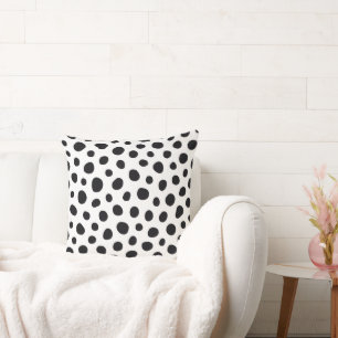 Cojín Decorativo Energía Juguetona Chic Patrón de Manchas de Dálmat