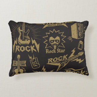 Cojín Decorativo Enérgica esencia musical de rock