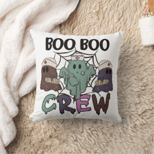 Cojín Decorativo Enfermera Cuidando Tripulación Fantasma Boo Boo de