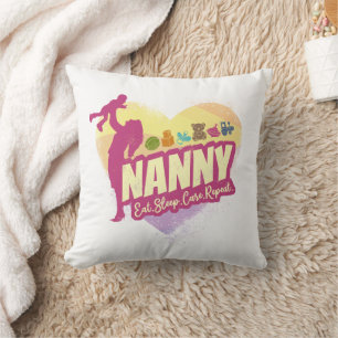 Cojín Decorativo Enfermera de cuidado infantil de niñera de niñera
