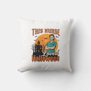Cojín Decorativo Enfermera de Halloween Amaba Halloween Vintage Esp