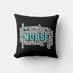 Cojín Decorativo Enfermera de la Escuela de Medicina RN LVN