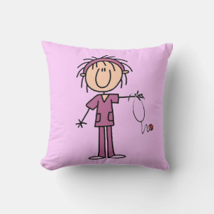 Cojín Decorativo Enfermera de palitos femenina