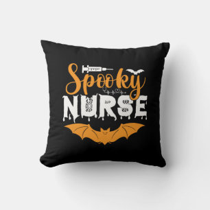Cojín Decorativo Enfermera espeluznante de Halloween Cumpleaños