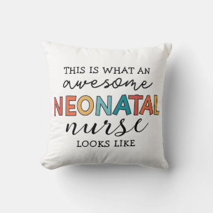 Cojín Decorativo Enfermera neonatal divertida y asombrosa apreciaci
