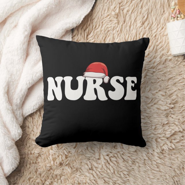 Cojín Decorativo Enfermería de enfermeras Navidades de Santa Hat (Manta)