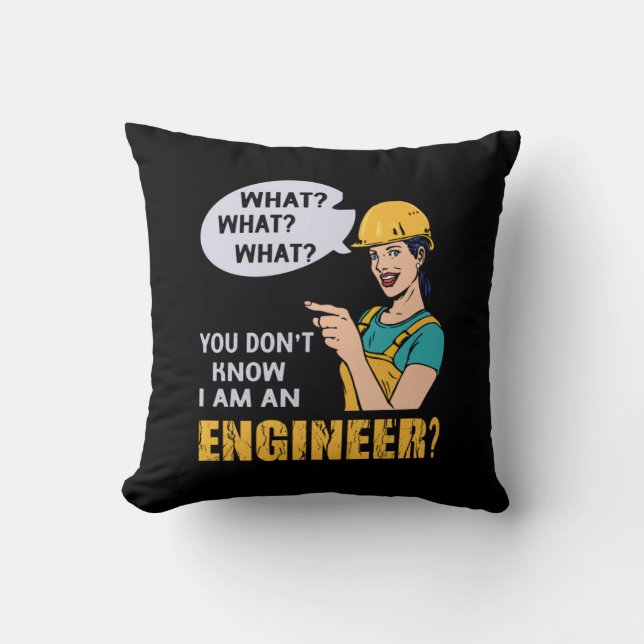 Cojín Decorativo Engineer I Am An Engineer (Anverso)